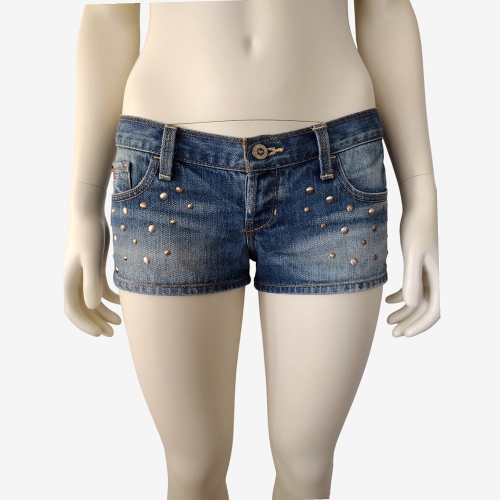 Vintage Hollister Low Rise Studded Shorts